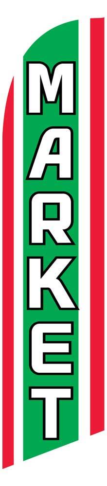 Market Flag Feather Flutter Banner Swooper Windless