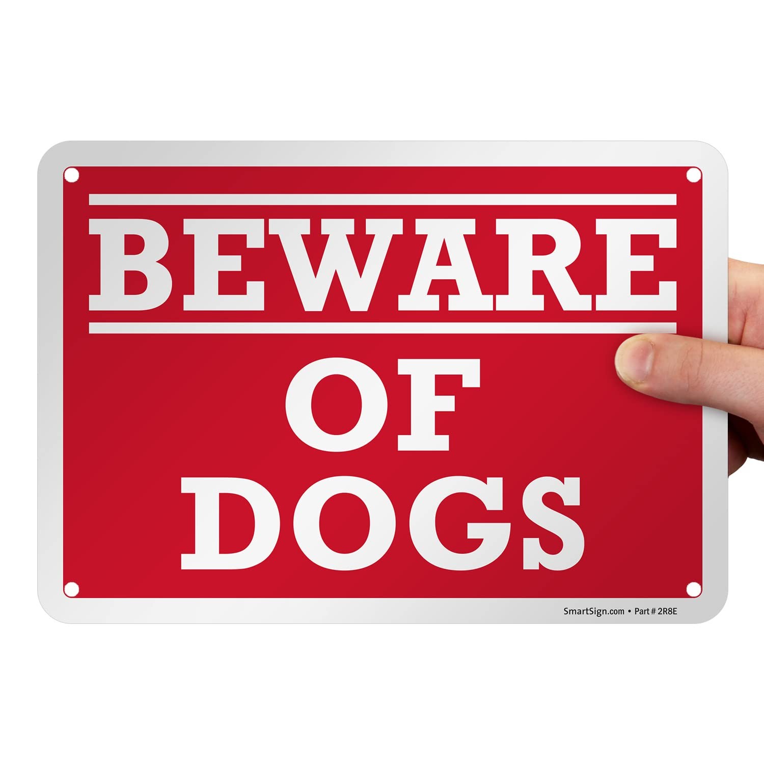 7×10 Inch Beware Of Dogs Sign Aluminum Rust Free Weatherproof
