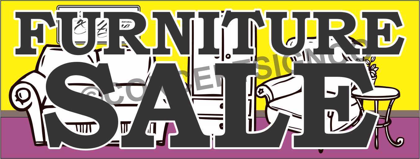 4’x10′ FURNITURE SALE BANNER Signs XL Recliners Chairs Sofas Tables Lazyboy BIG