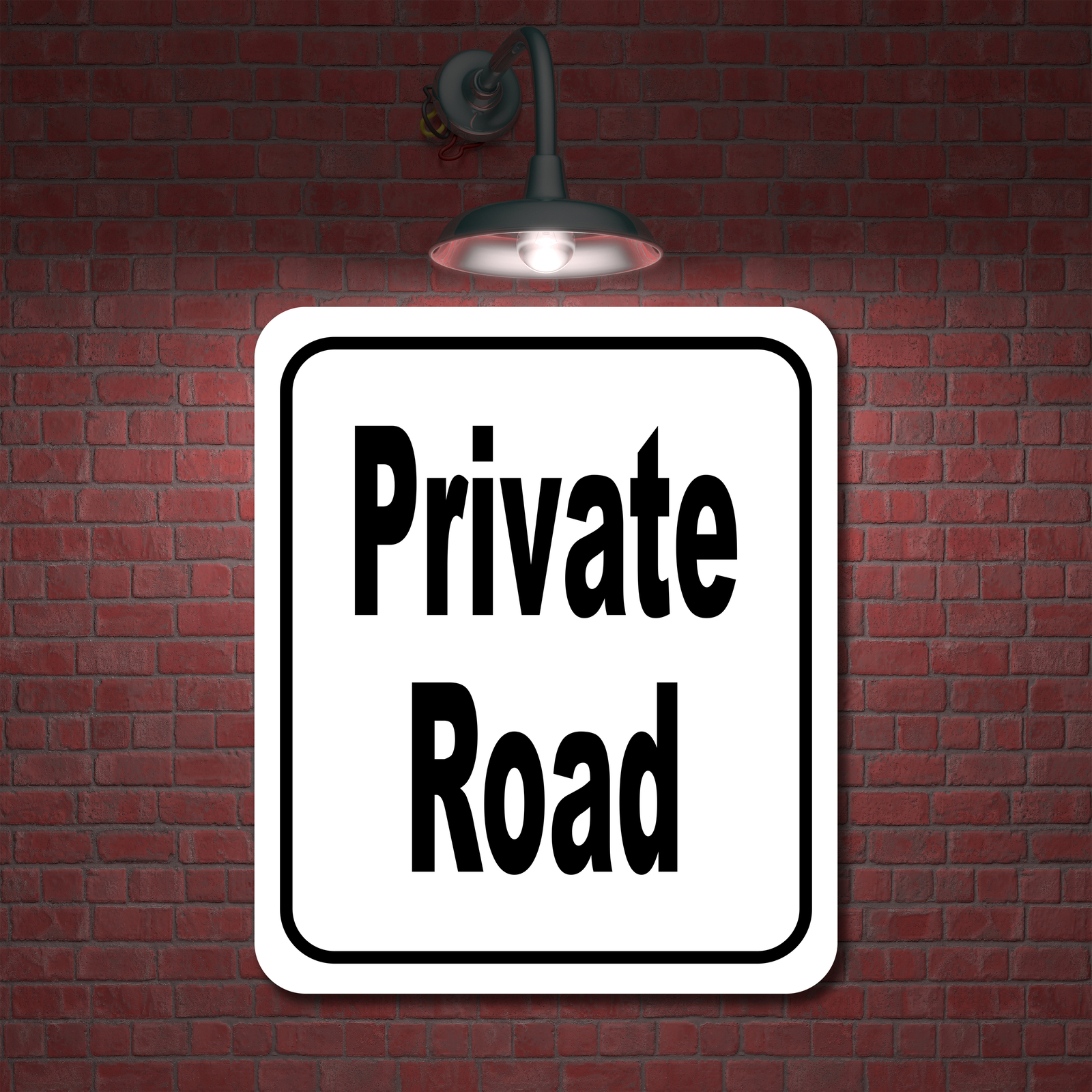 Private road classic Aluminum Composite Sign