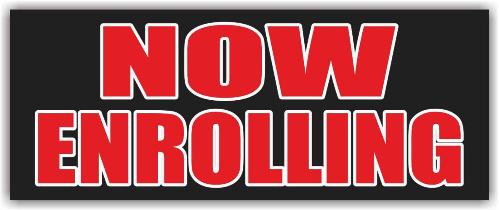 NOW ENROLLING Advertising Banner Vinyl Mesh Sign CHILD CARE summer camp free vpk