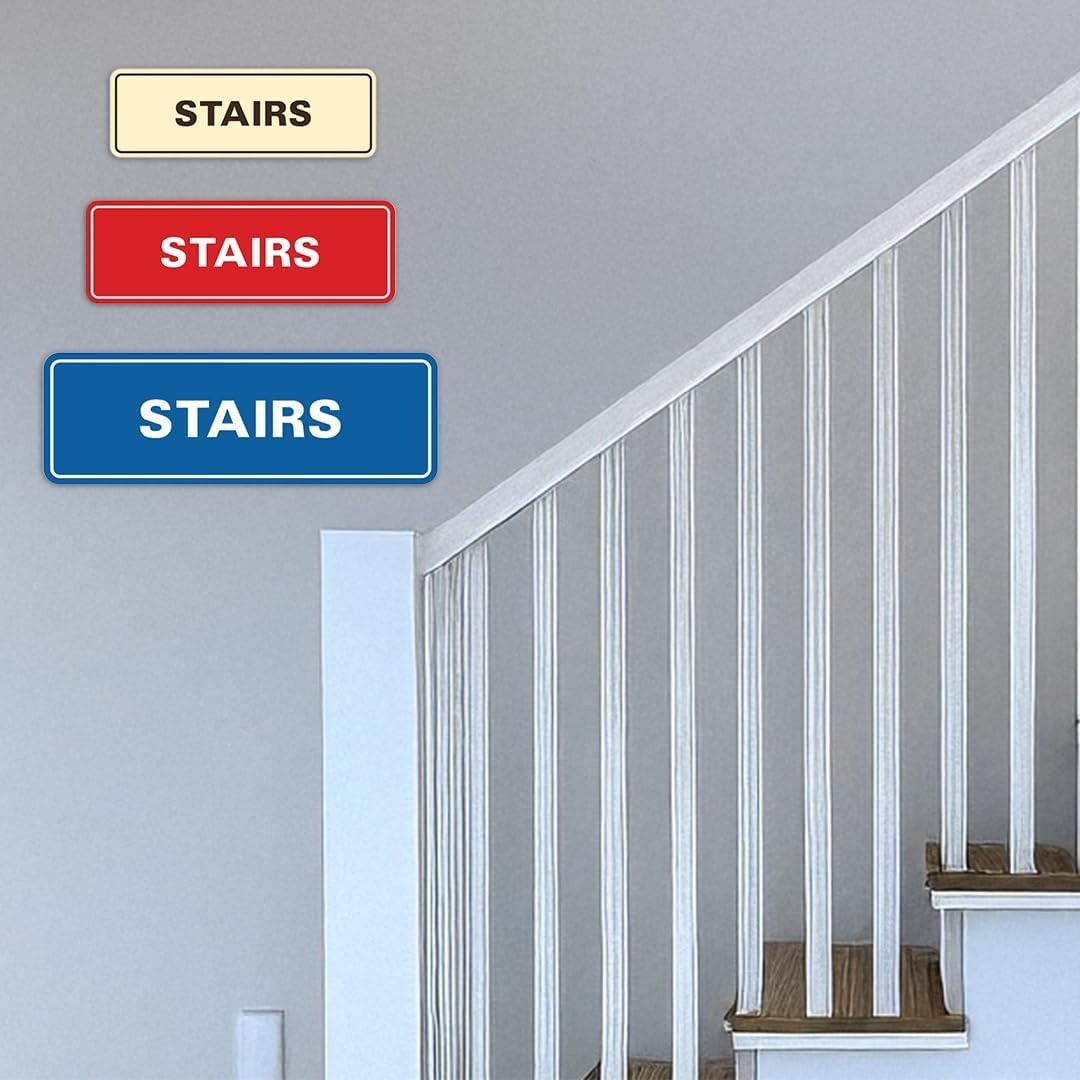 Standard Stairs Sign – Dark Brown – Medium