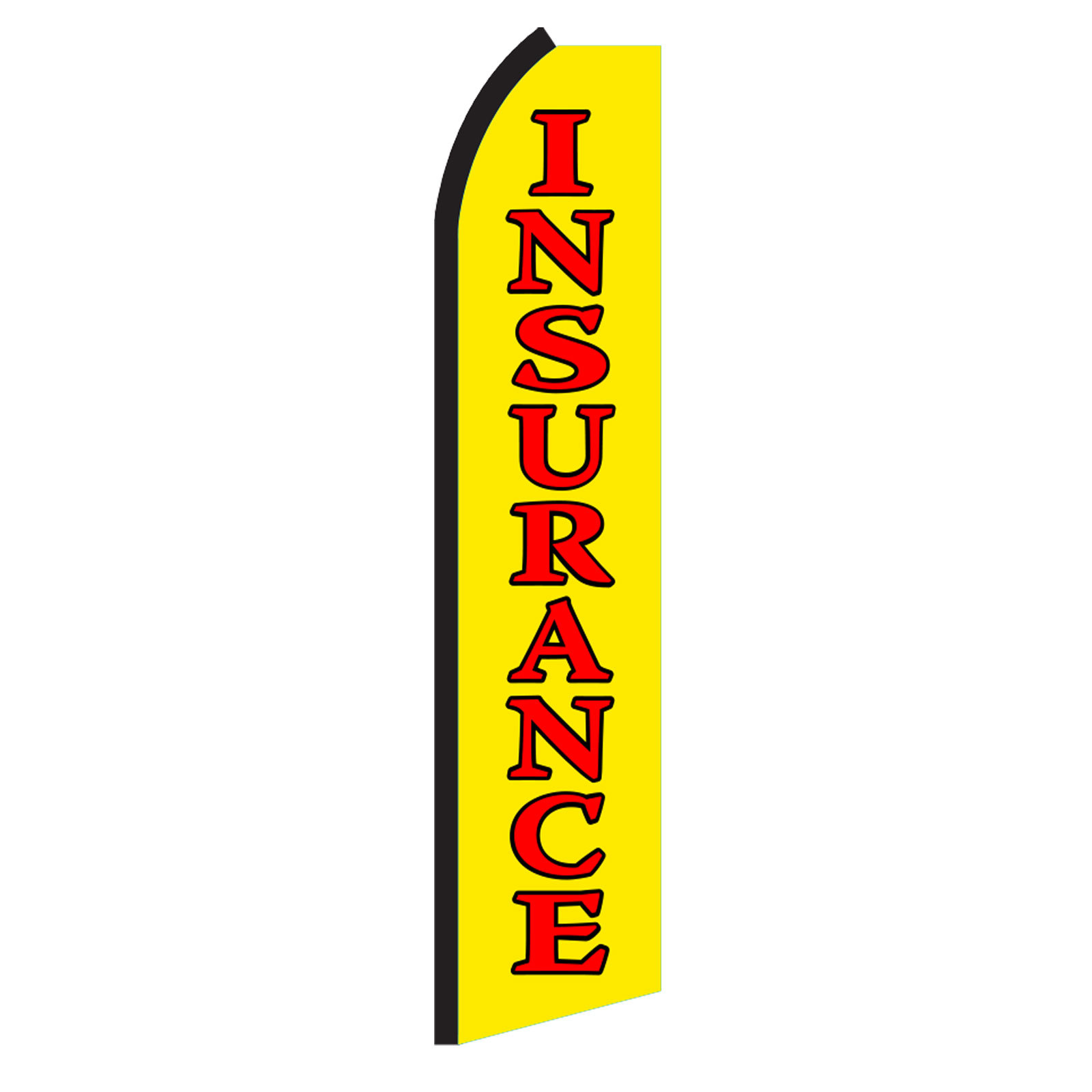 Insurance Flag Flutter Feather Banner Swooper