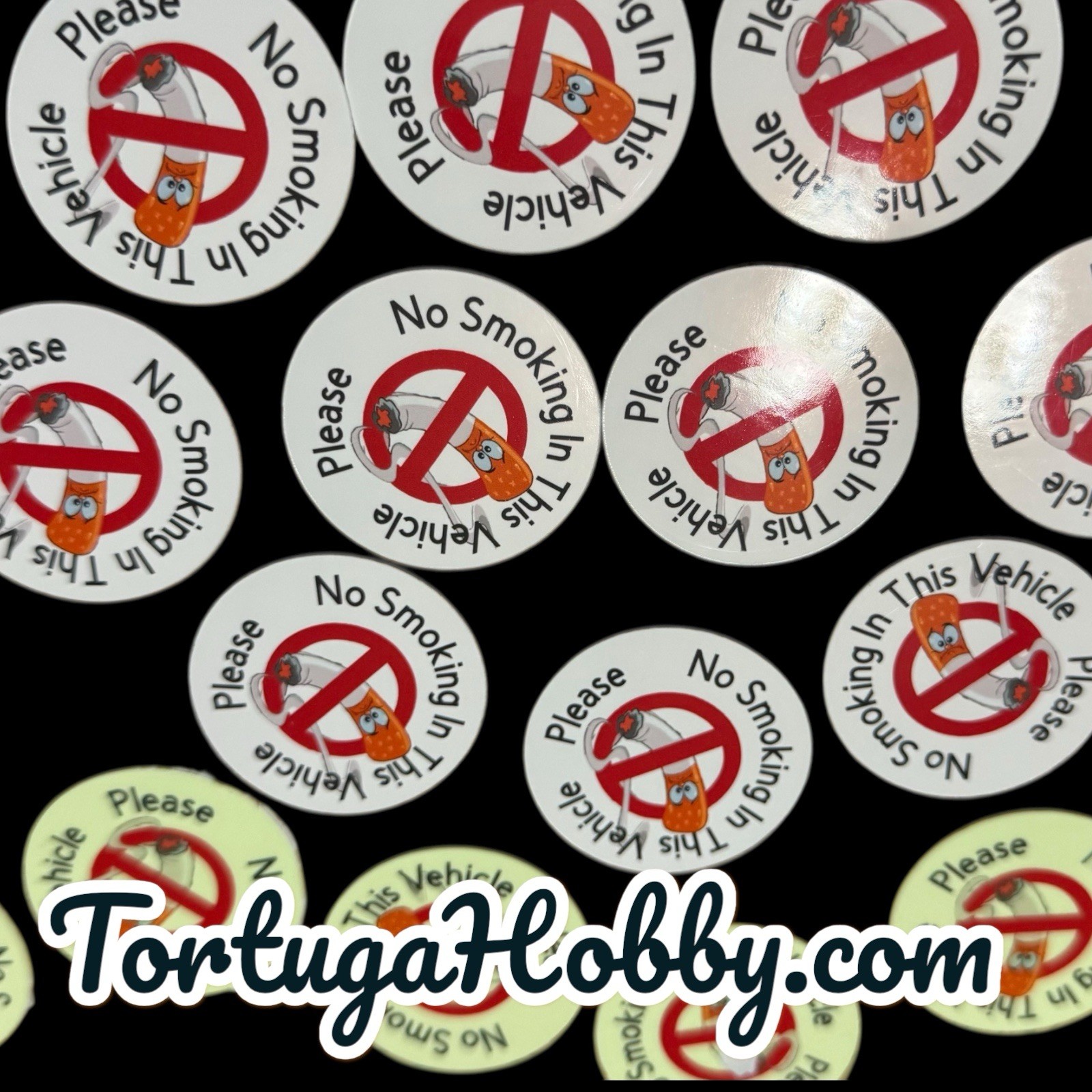 NO SMOKING | 1.5″ | Indoor/Outdoor Durable Include 5 Decals REGULAR OR GLOWING
