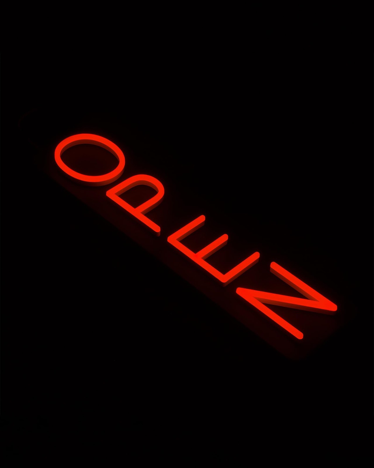 Hineon Vertical Neon Open Sign 26Inx5In Vertical Led Open Sign For Business Bar