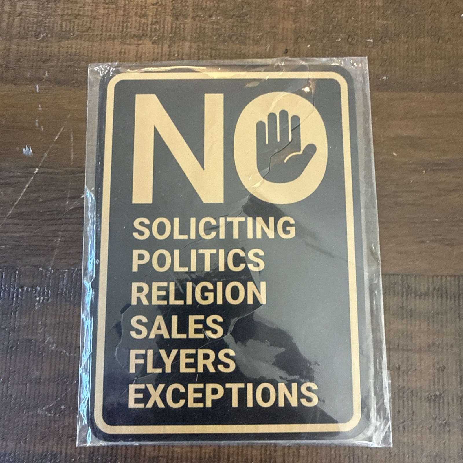Portrait Round No Sales No Religion No Flyers No Soliciting 5″ X 7″