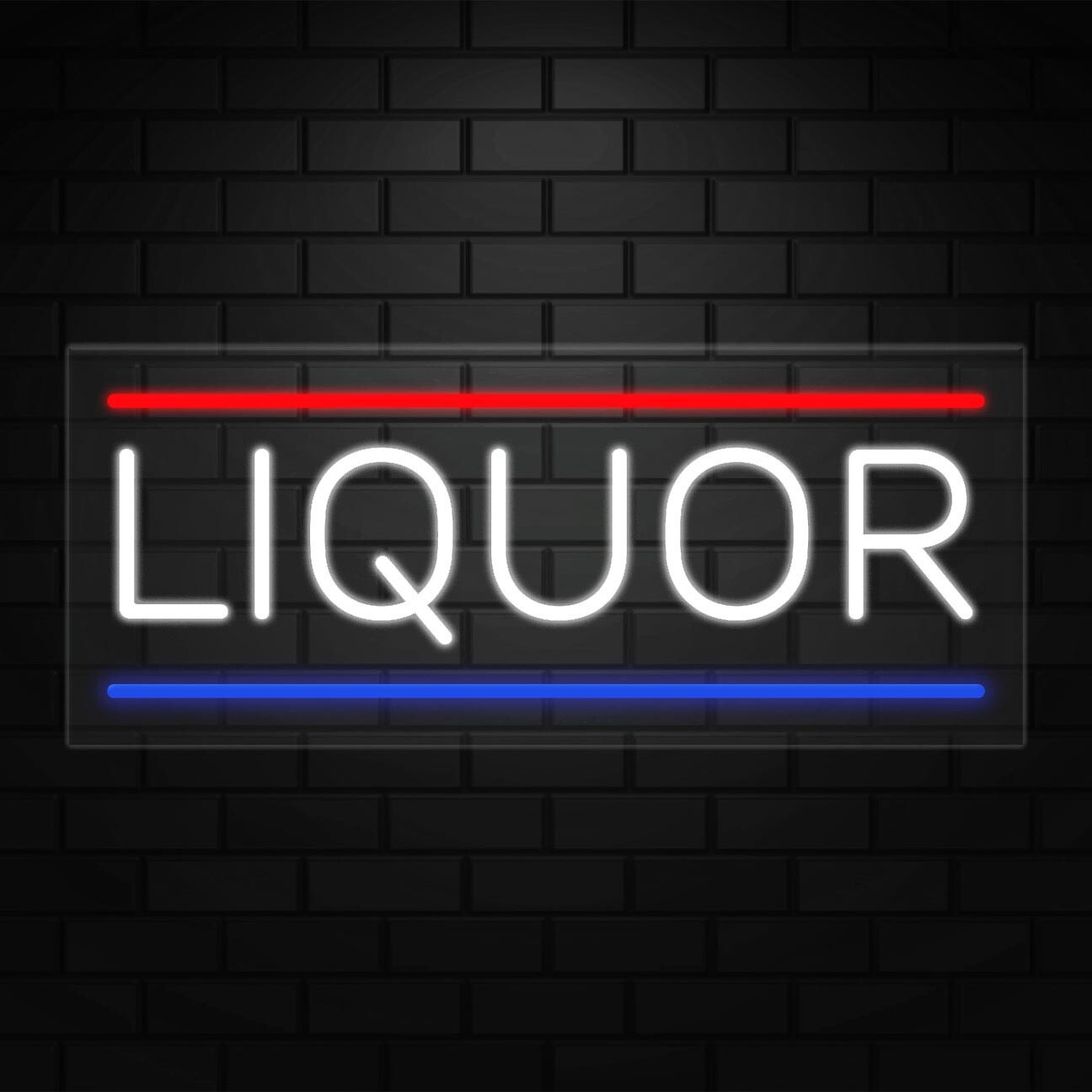 Liquor Sign for Business Displays | LED Flex Neon | 32″W x 13″H x 1″D