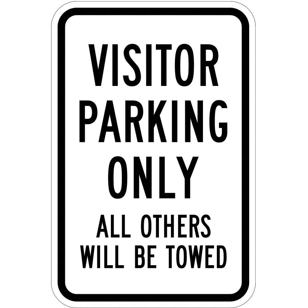 LYLE T1-1045-HI_12x18 Visitor Parking Sign,18″ x 12″ 36A831