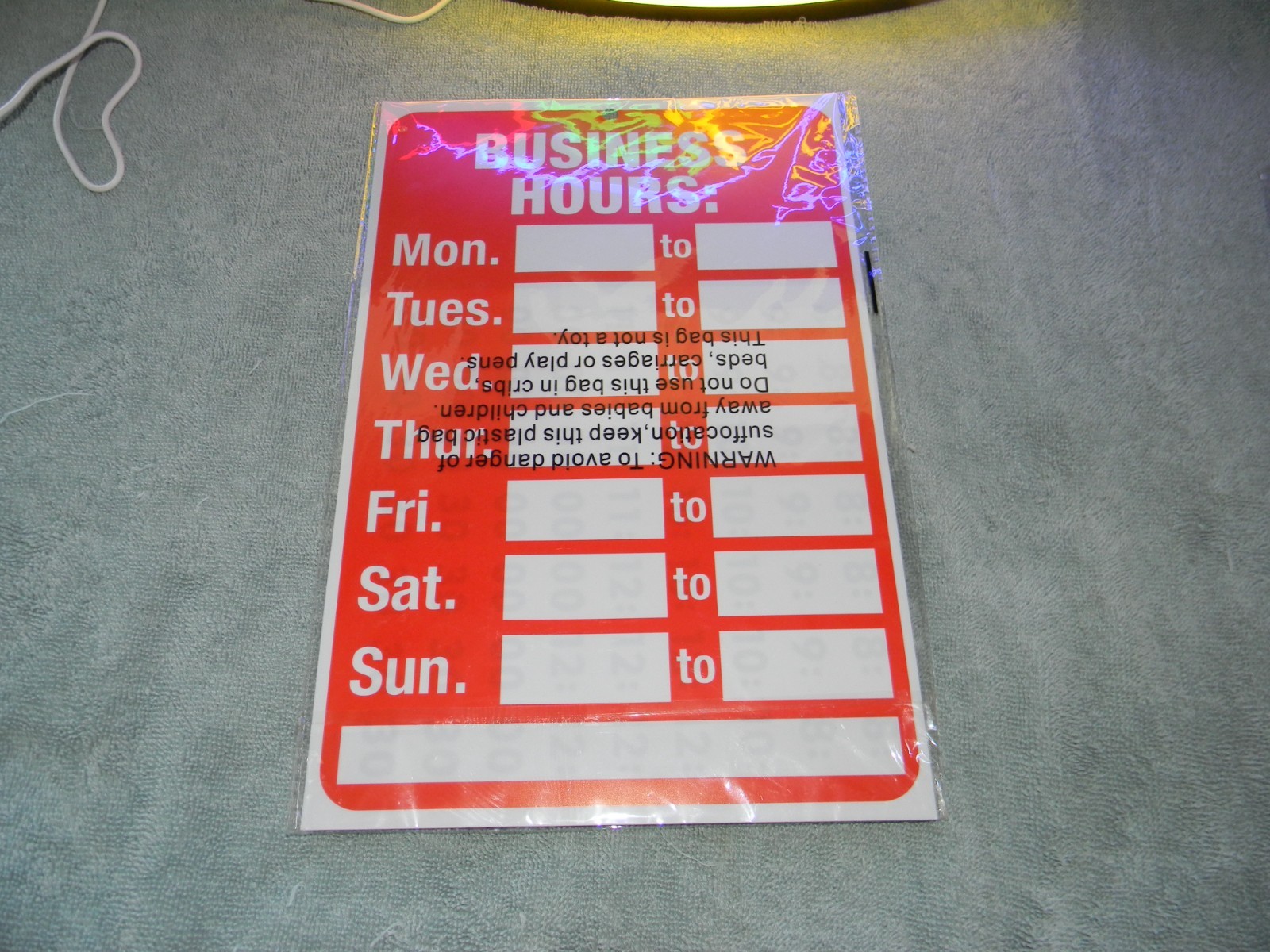 Multicolored Neon Open Sign ~ Business Hours Sign ~ Open/Closed Sign Lot