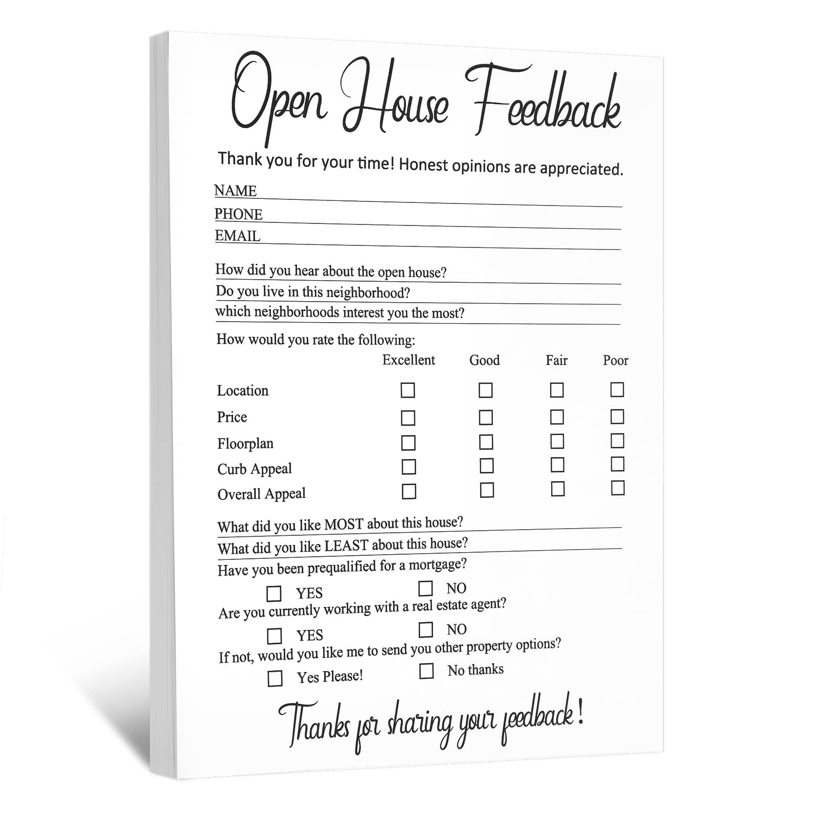 Marspark 150 Pcs Open House Signs for Real Estate Open House Supplies Real Es…