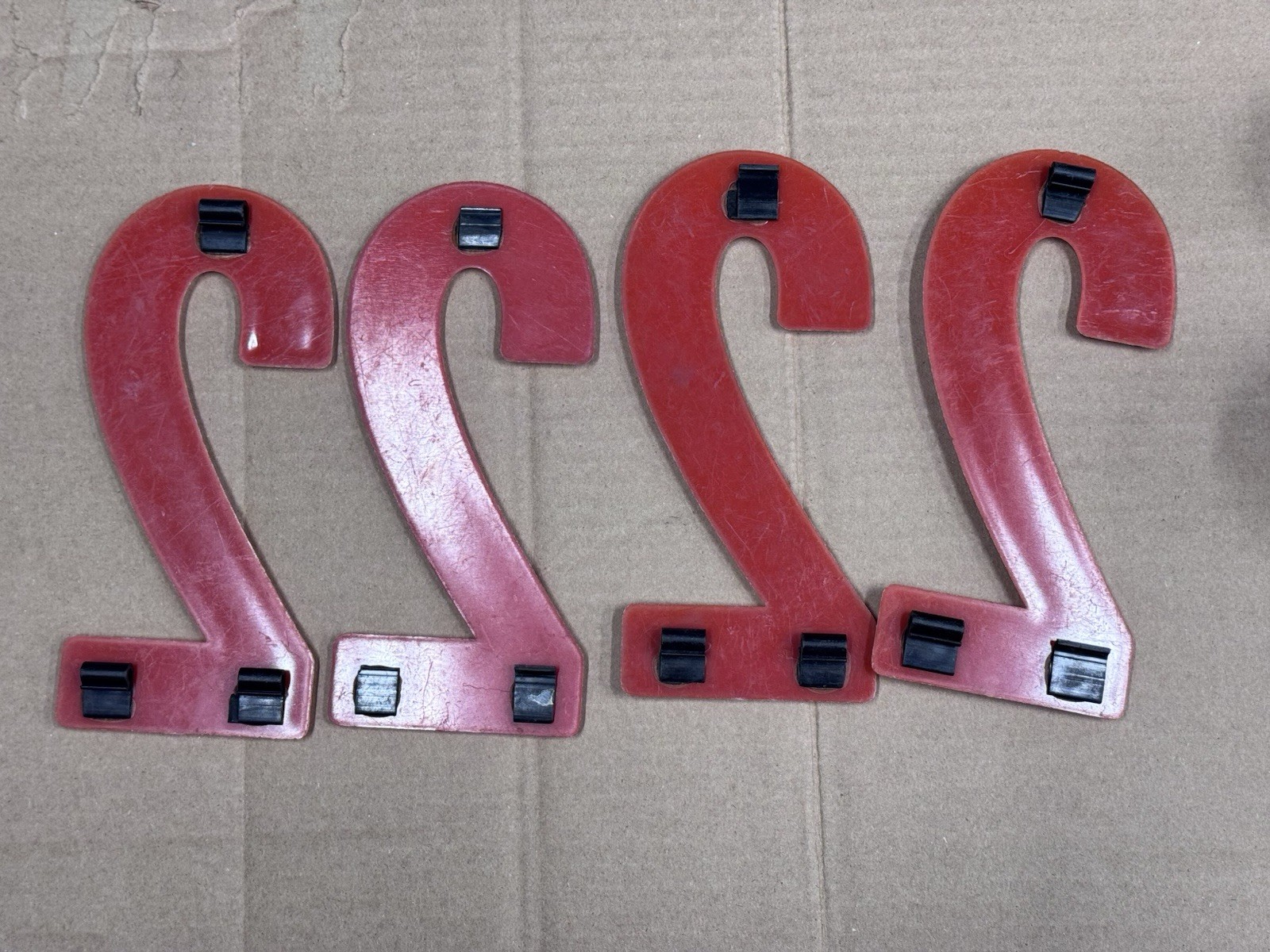 46 Vtg 8″ Red Plastic Marquee Number & Characters Retail Store Sign Grocery