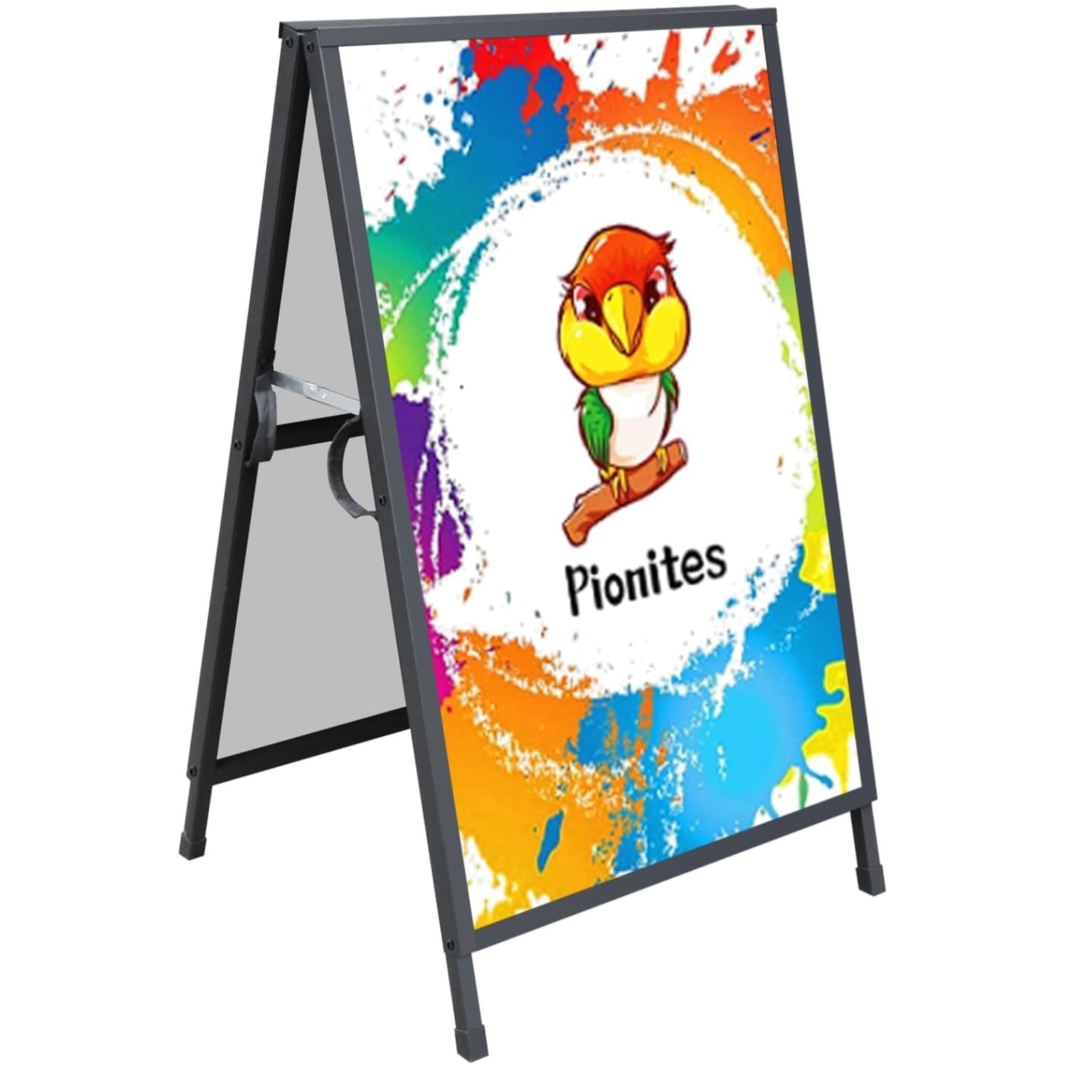 Weather-Resistant A Frame Sign Holder for 24×36 Posters – Portable Display