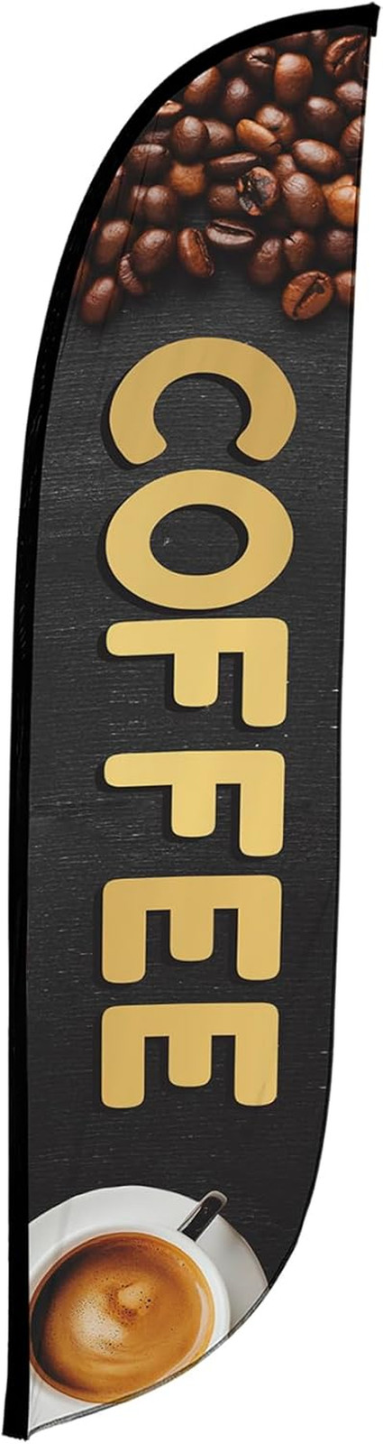 Feather Flag Banner – 12 Feet Tall Advertising Sign Swooper Flag Only, No Poles