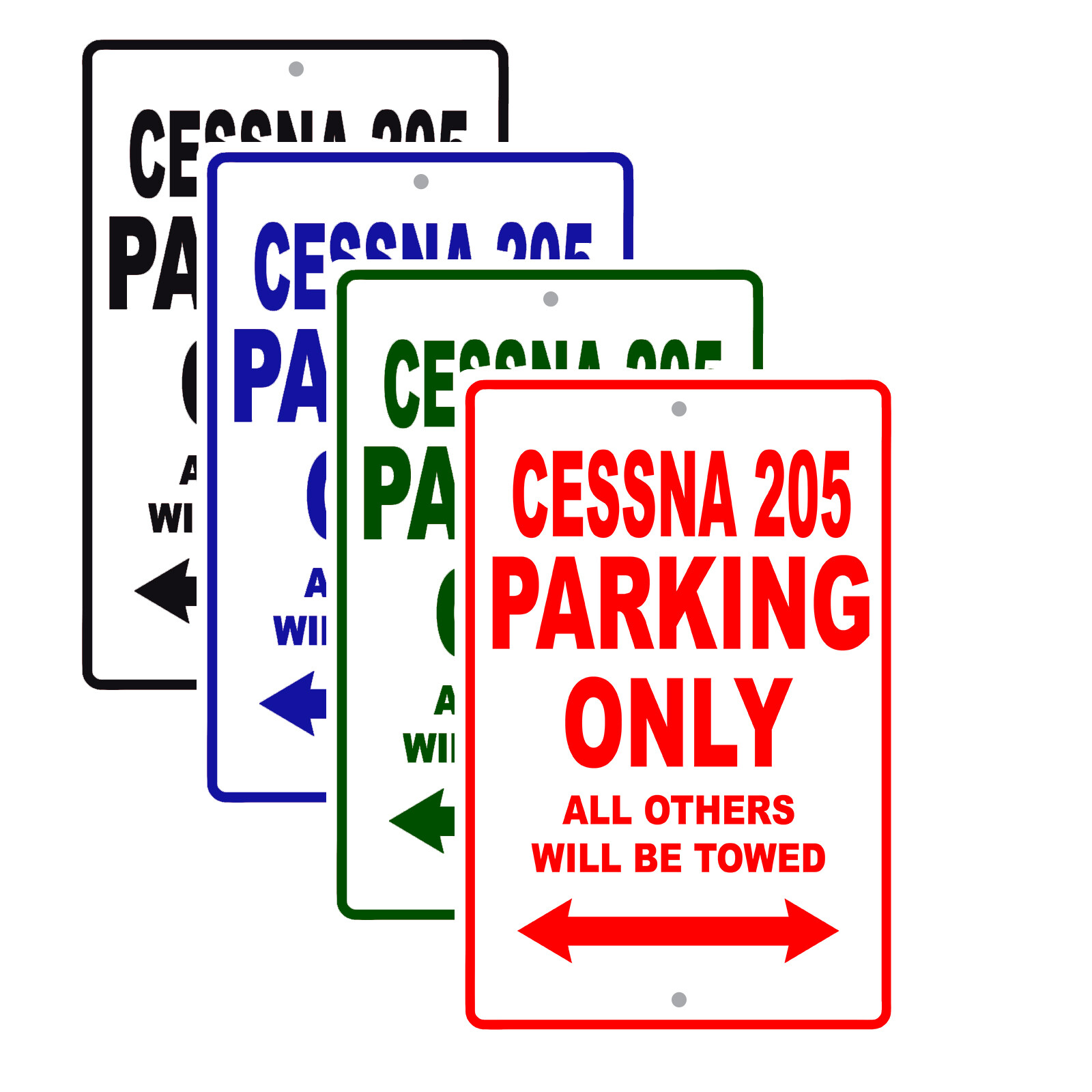 Cessna 205 Parking Only Jet Aircraft Parking Notice Aluminum Metal Sign