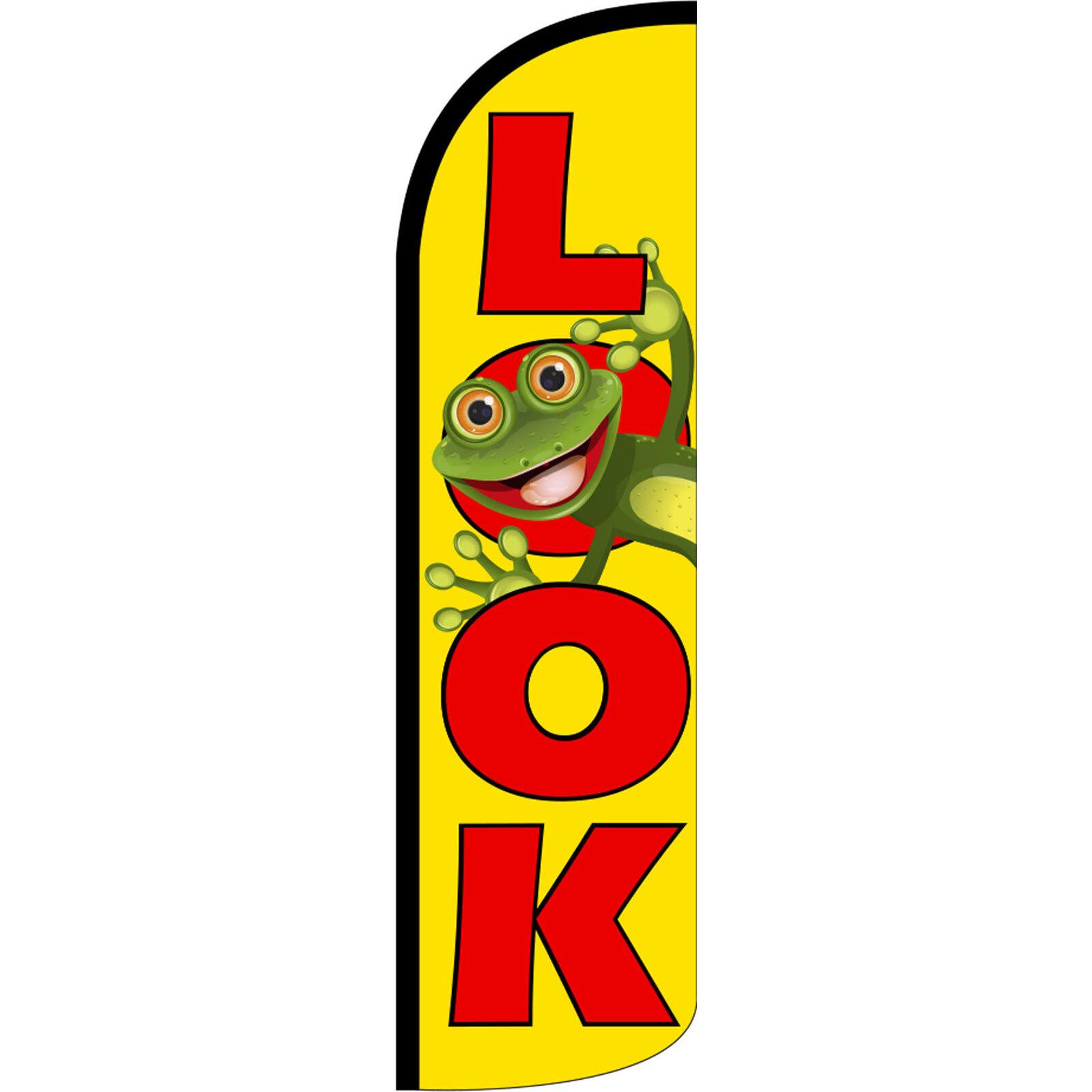Look 3 ft X 11 1/2 ft Windless Swooper Flag (Flag Only)