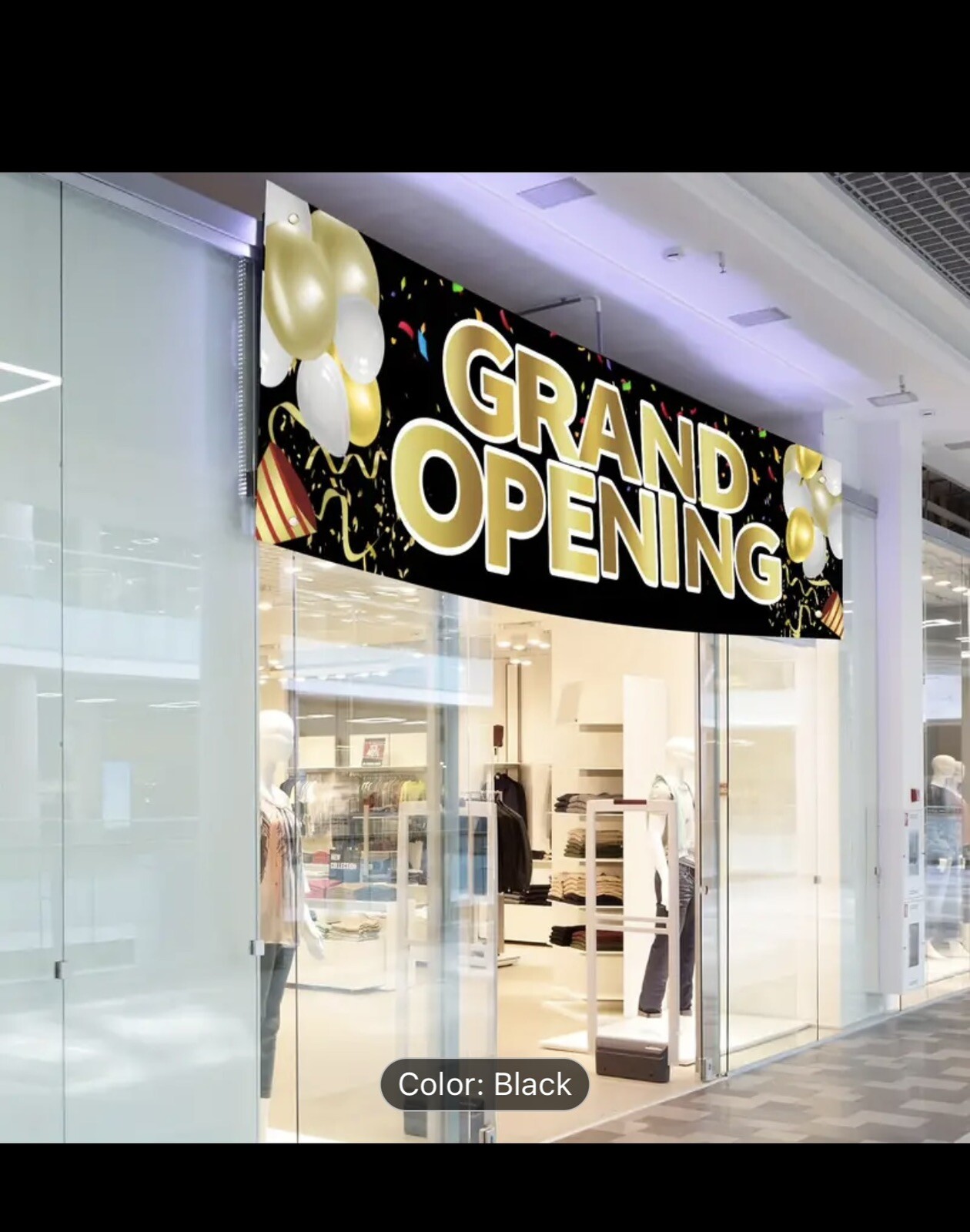 Large Grand Opening Banner Sign for Businesses Cafes Restaurants Store