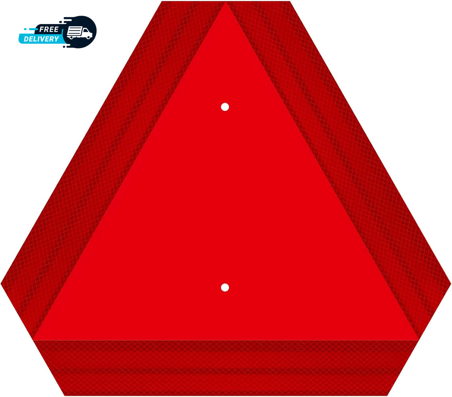 Slow Moving Vehicle Triangle Sign Rust Free Aluminum 14″X16″ 40-Mil Thick