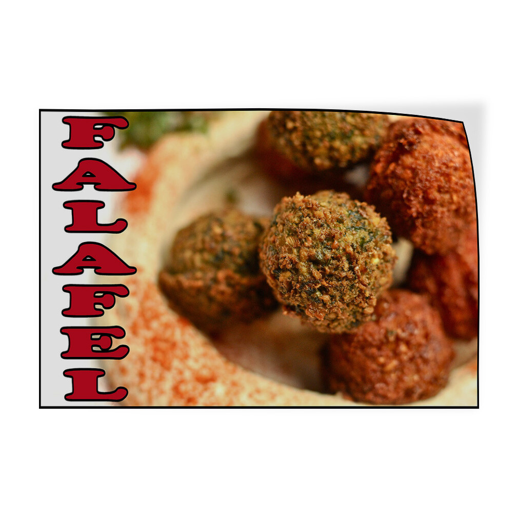 Decal Stickers Falafel Food Fair Restaurant Cafe Market Vinyl Store Sign Label