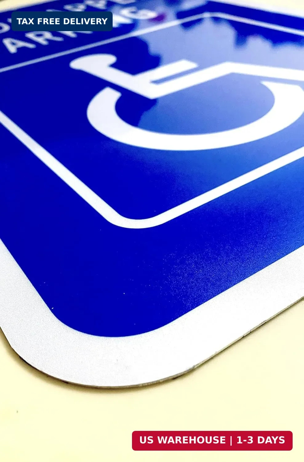 Minton Handicap Parking Sign, Handicap Signs for Parking, Large 12 x 18 Inches .
