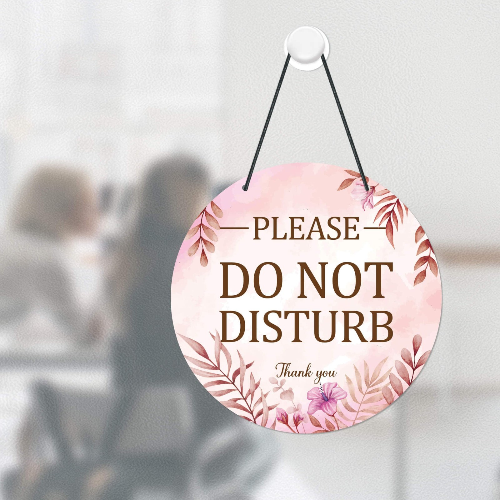 Do Not Disturb Door Hanger Sign for Door, PVC Round In A Meeting Sign For Off…