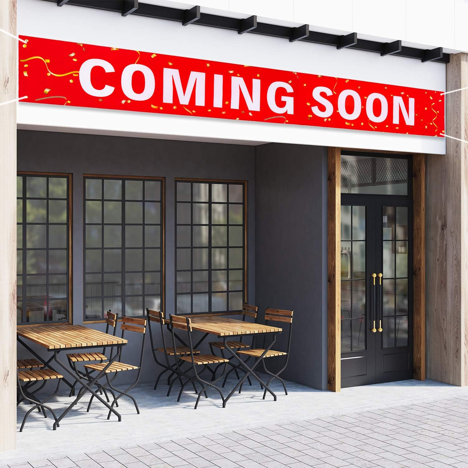 Large Coming Soon Sign Banner Outdoor Indoor Signs Polyester Oxford Cloth Coming