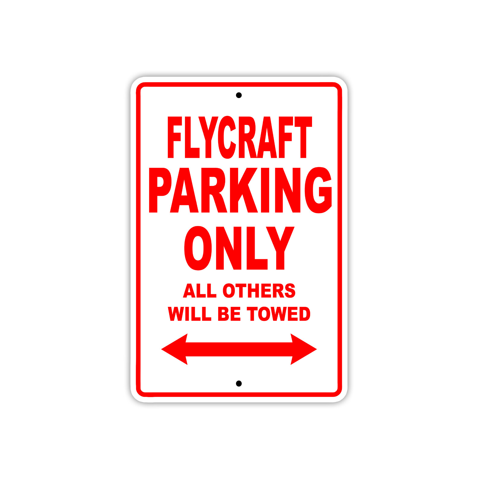 Flycraft Parking Only Boat Ship Yacht Marina Lake Dock Aluminum Metal Tin Sign