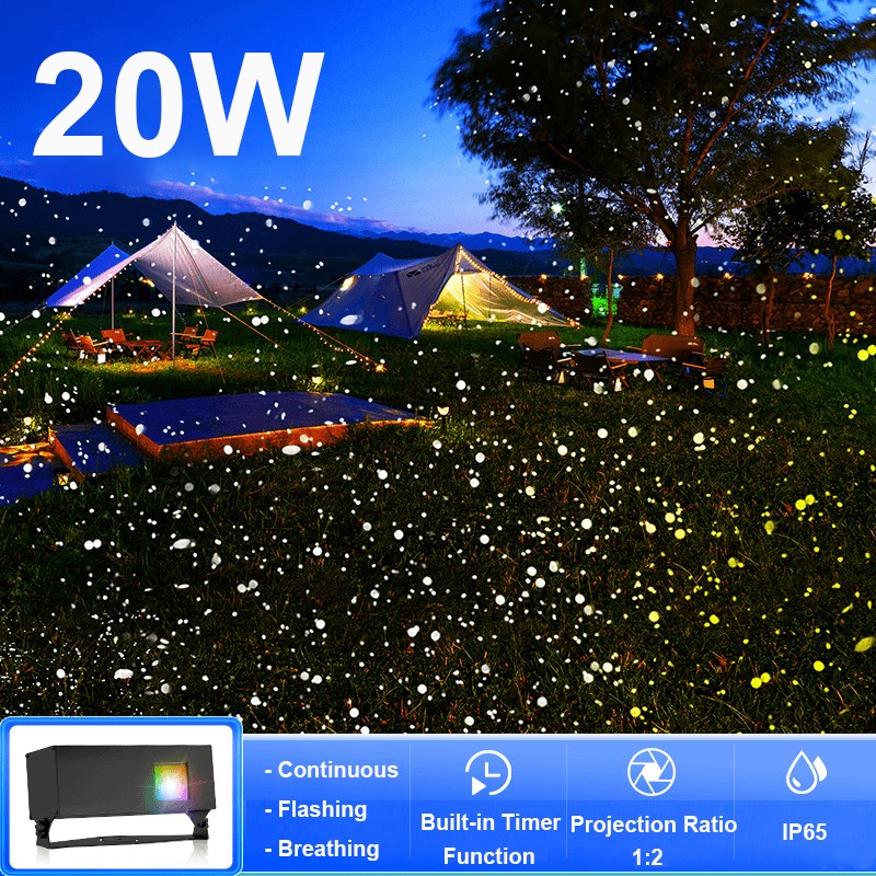 Colorful Waterproof Outdoor LED Gobo Firefly Laser Projector Light