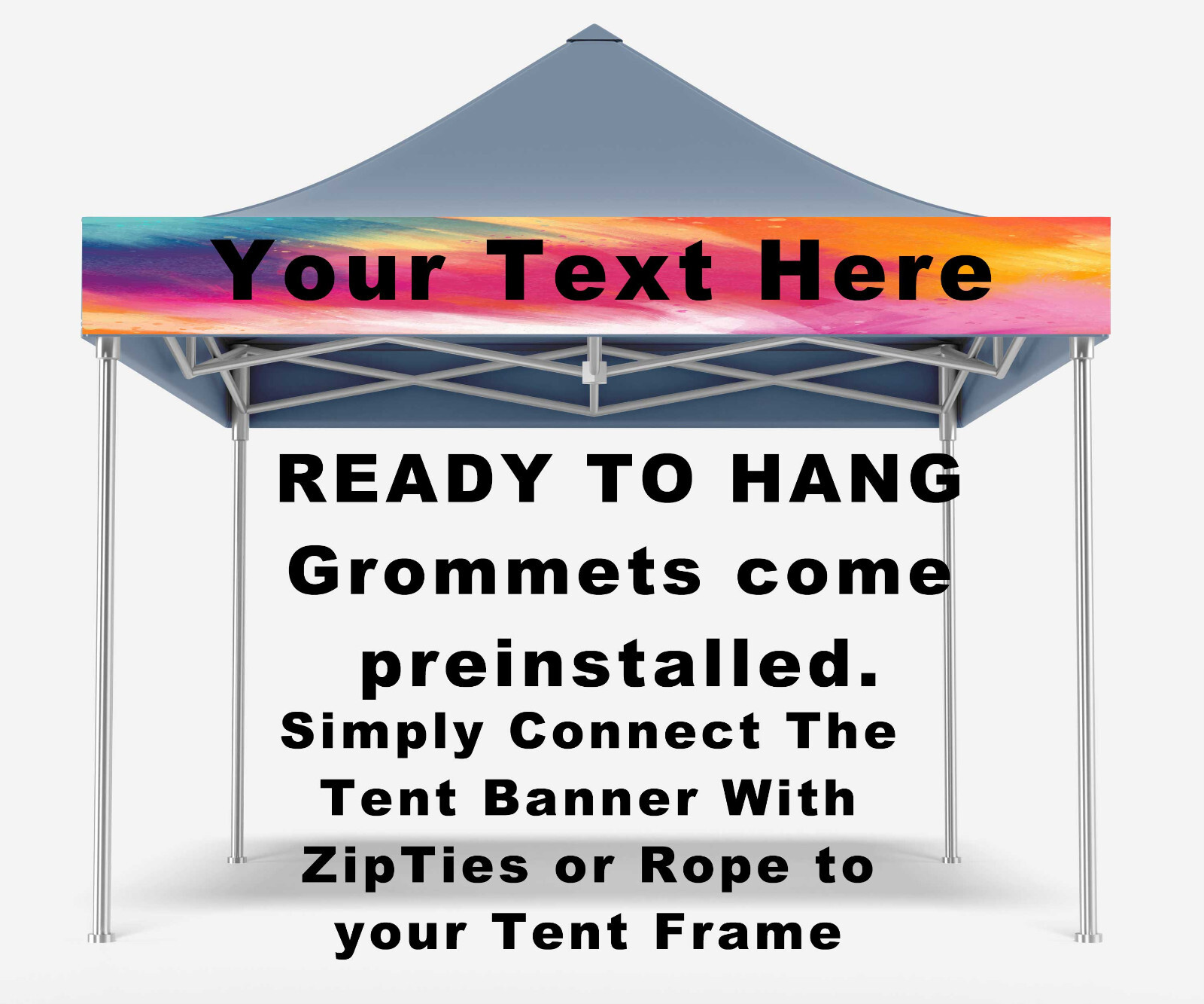 Custom Tent banner for Trade Show | Craft Show or Event | Front of Tent Banner
