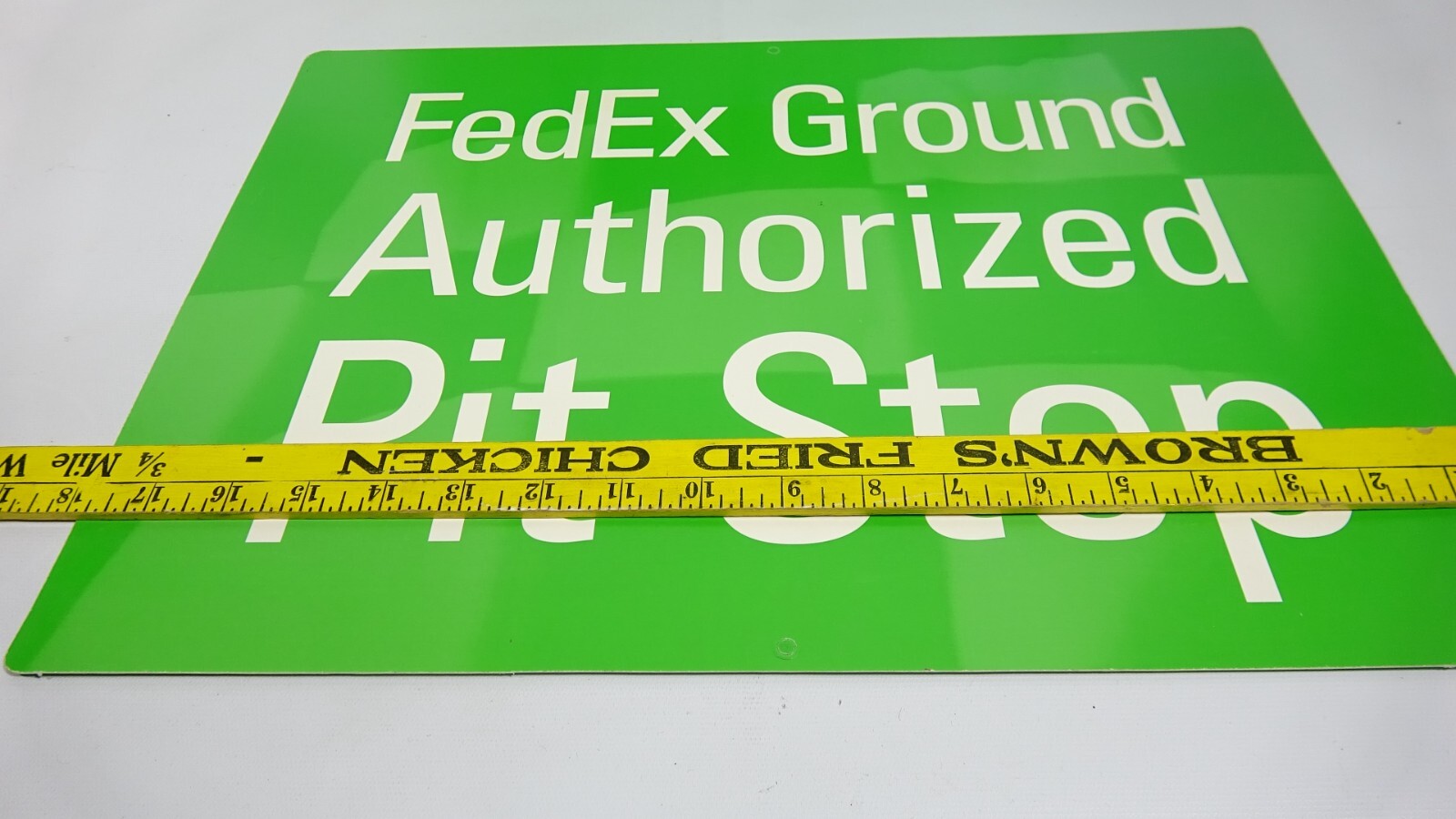 2005 Authorized Pit Stop Ship Center Fed Ex Ground Service – #11 Car Window Sign