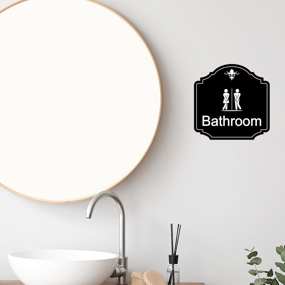 Heritage Plus Bathroom Wall or Door Sign | Home Decor