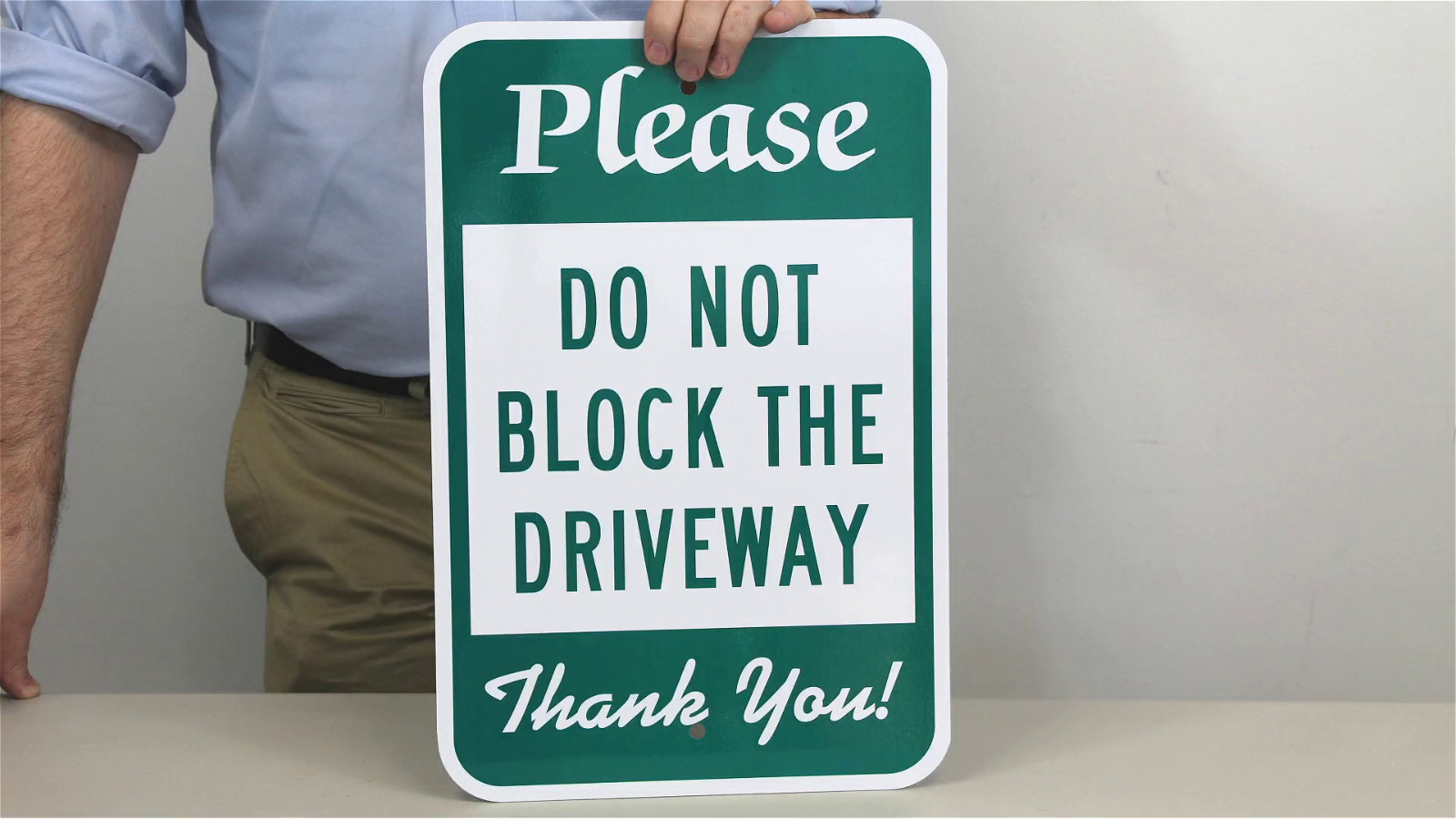 No Parking Delivery Vehicles Only Sign – 12×18 Aluminum Safety Notice