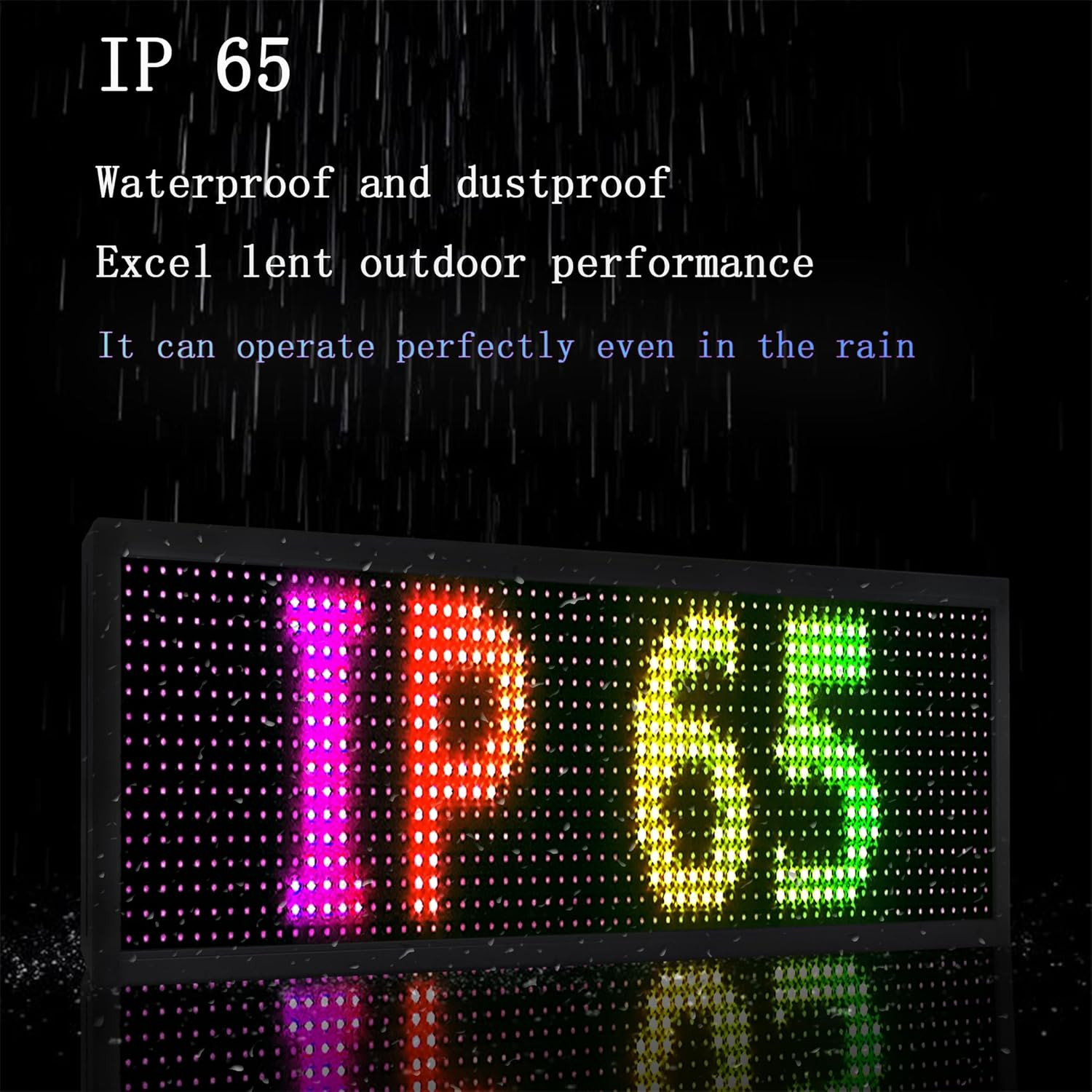 P10(26 * 7) Scrolling Led Sign Programmable Outdoor Digital Signs for Business E