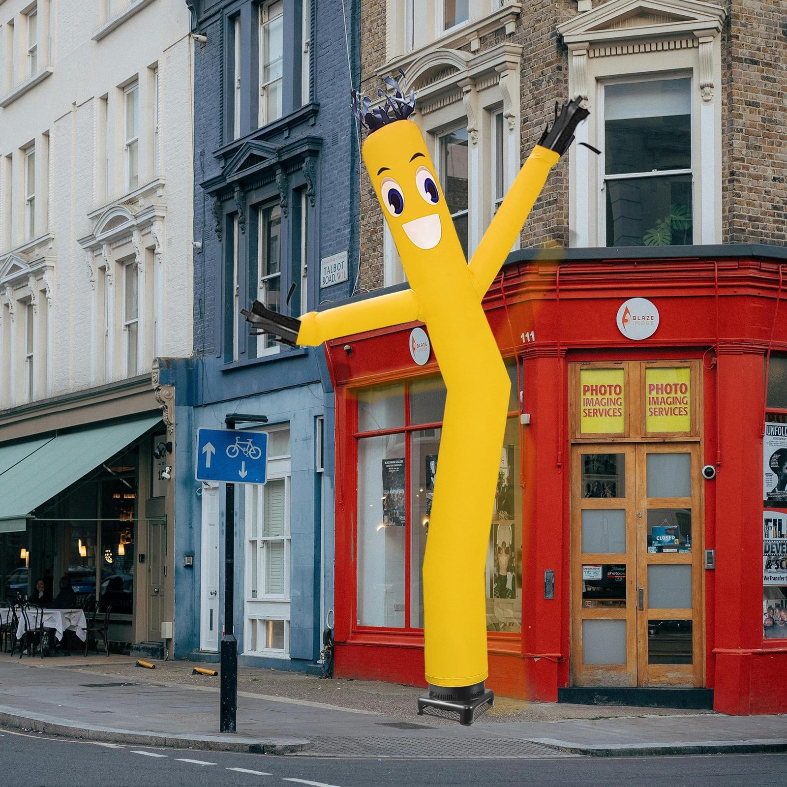 20 ft Air Dancers Wacky Waving Inflatable Tube Man with 1 HP Blower Fan