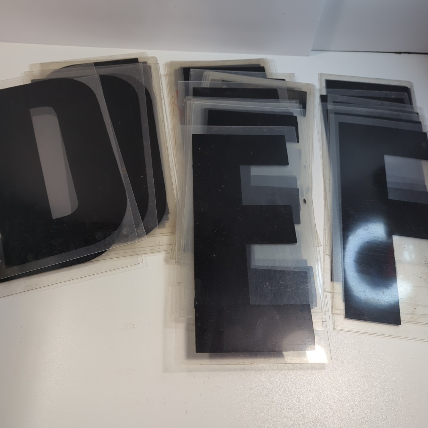 11″ Black Marquee Sign Letter Complete Alphabet Commercial Outdoor Store Plastic