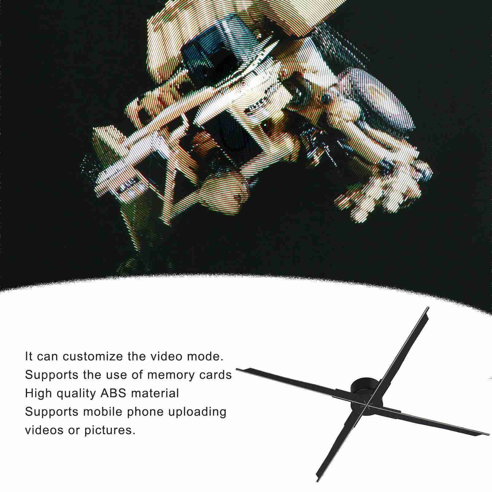 Fan Projector Display 3D Hologram Advertising Fan Advertising Player For MP4 CHU