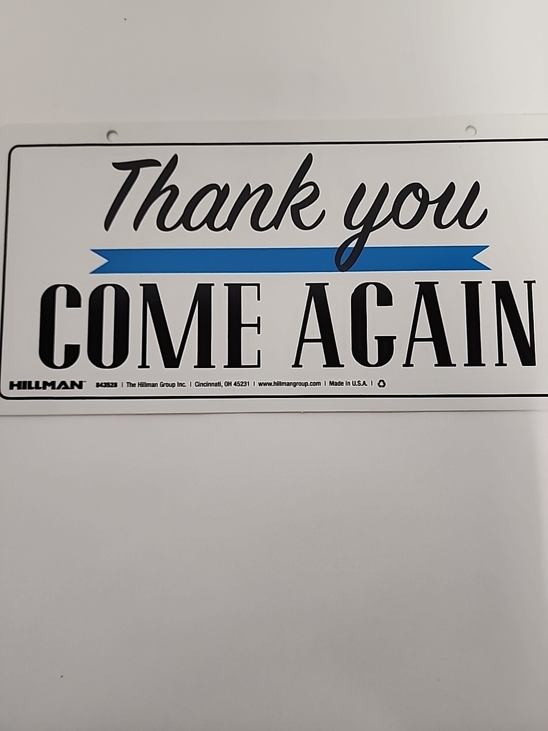 Hillman 5-in x 10-in Plastic Business Sign Model #843528 PK OF 3/2 SIDED SIGNS