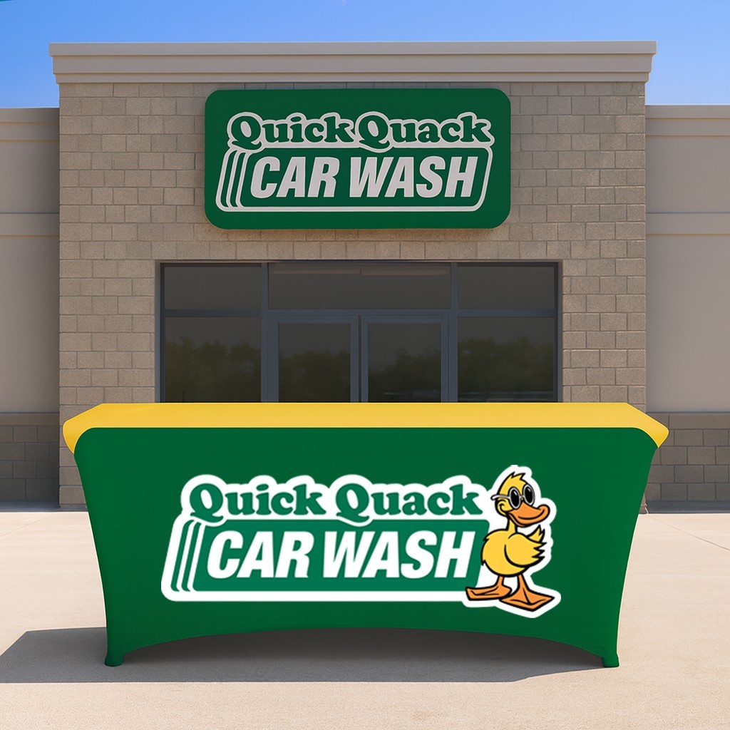 6ft Quick Quack Car Wash Table Cover – Outdoor Advertising, Trade Show & Events