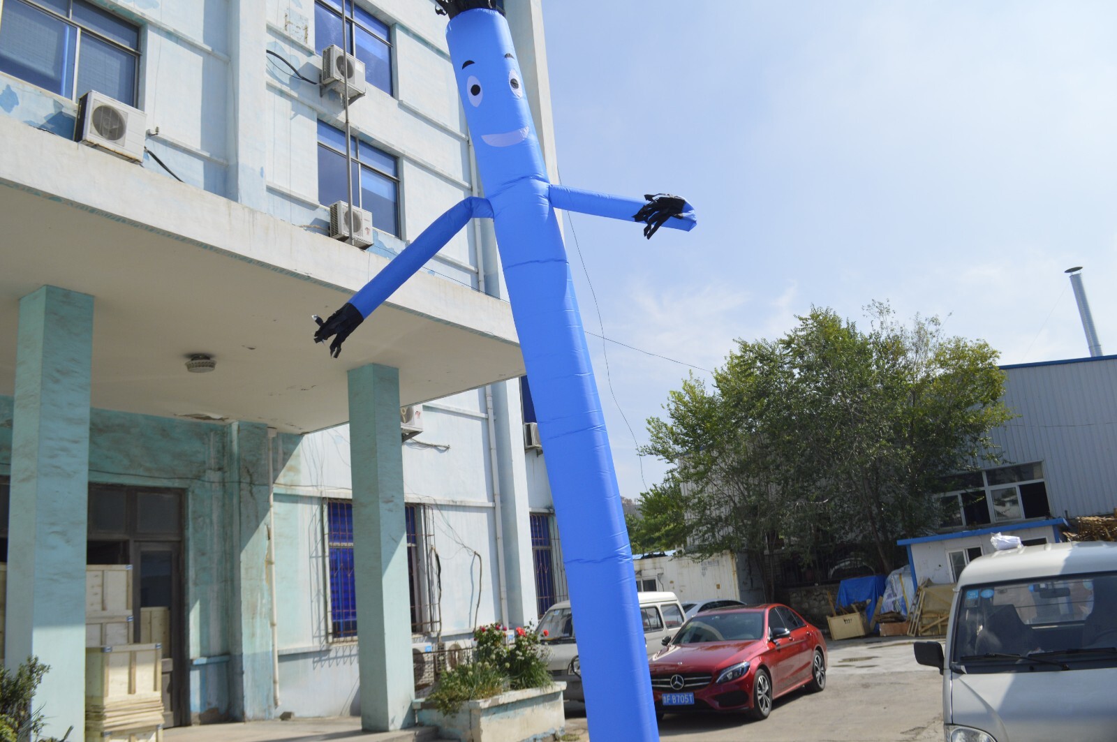 Blue 20Ft Air Inflatable Dancing Wind Dancer Sky Puppet Dancer with Blower