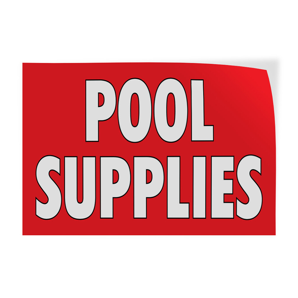 Decal Stickers Pool Supplies Outdoor Advertising Printing Vinyl Store Sign Label
