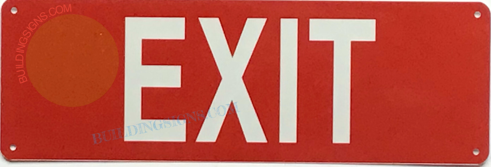 EXIT SIGN -RB-(4×12, Red, Aluminum)-REF24-1027