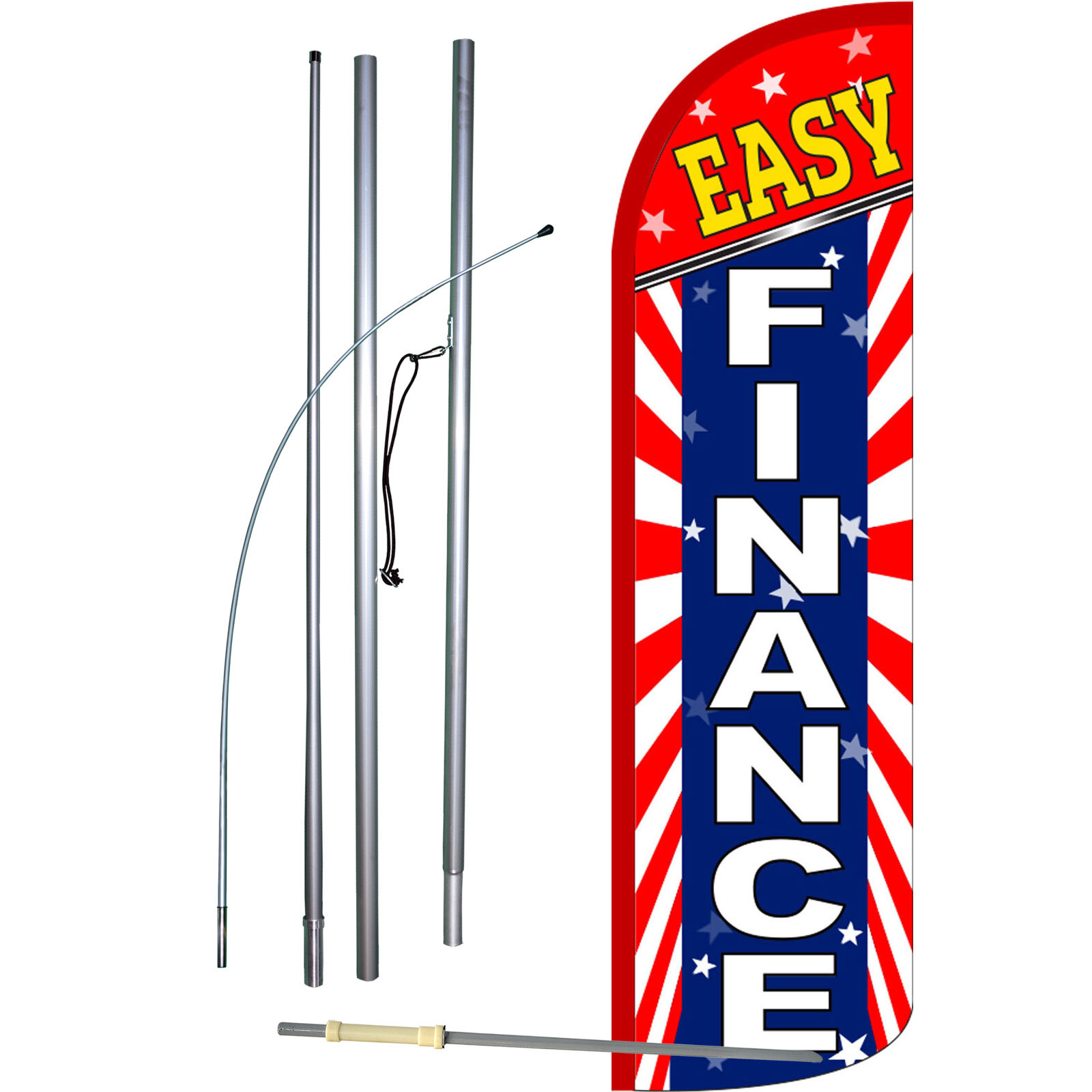 Easy Finance Patriotic Swooper Flag Kit