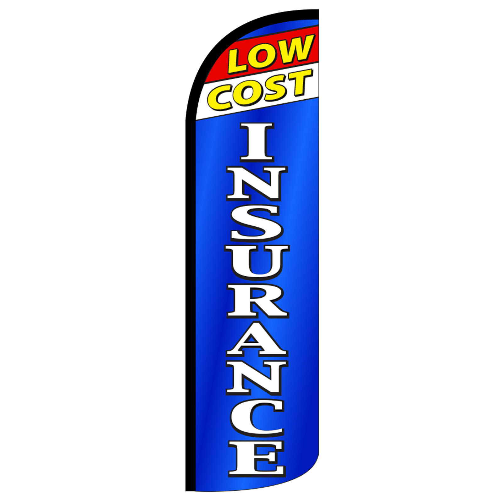 Low Cost Insurance Flag Flutter Feather Banner Swooper Extra Wide Windless