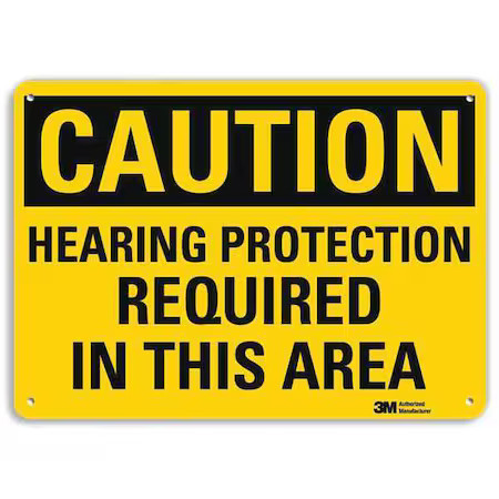 Lyle U4-1400-Na_14X10 Caution Sign, 14″ W, 10″ H, 0.040″ Thick,