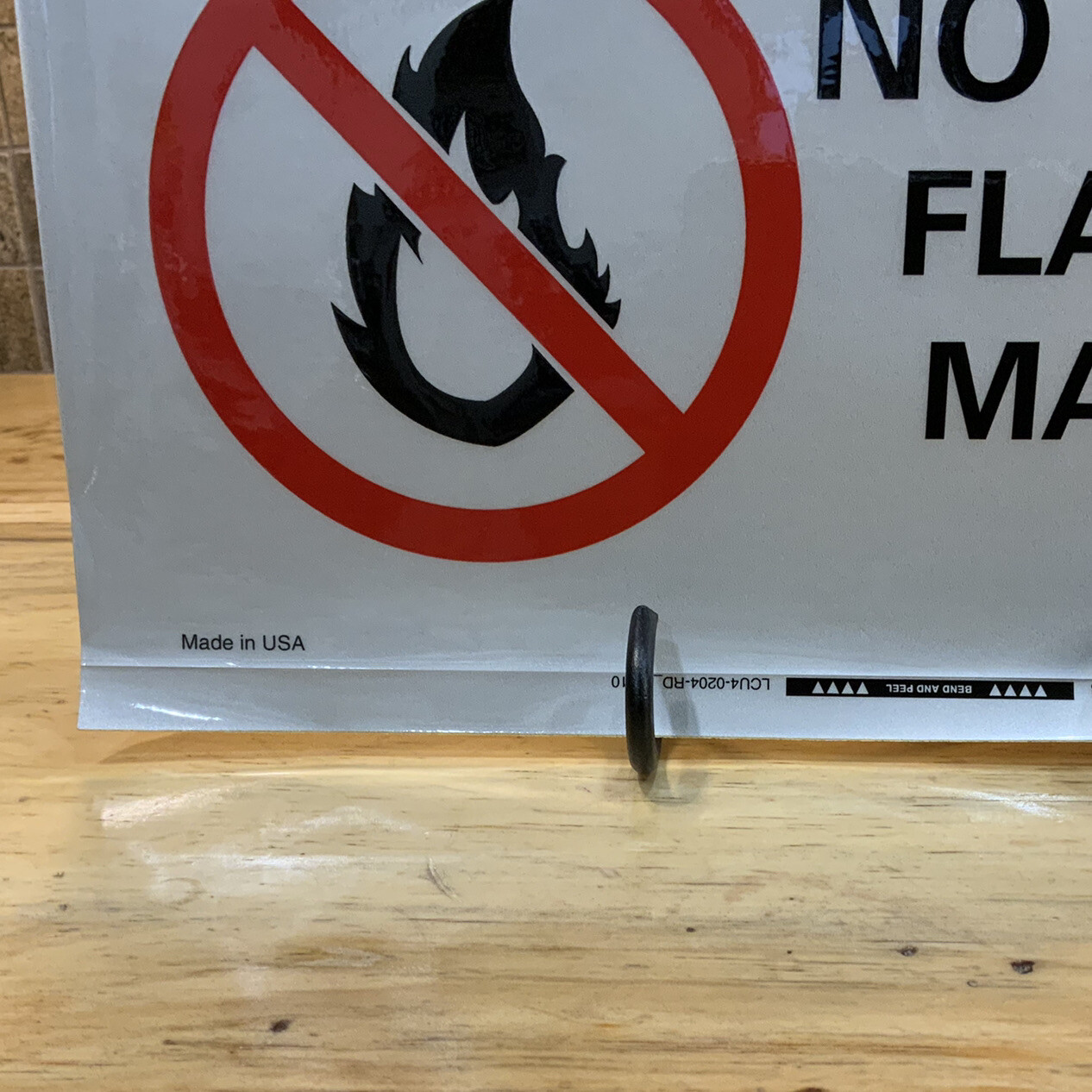 No Smoking Danger Reflective Sheeting, Adhesive Sign Mounting, Engineer Grade