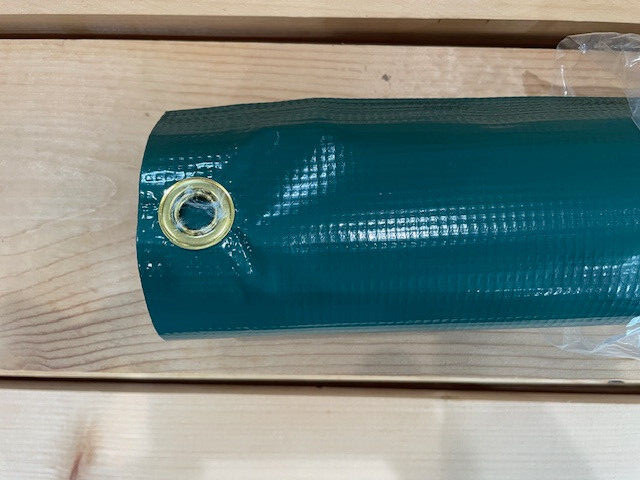 EnduraMax Blank (Green or Blue) Banner with Grommets, Heat fused seams 10-13 oz
