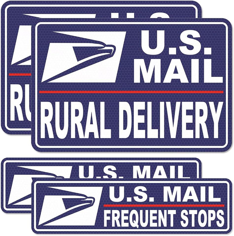 Car Magnets Postal,Heavy Duty U.S. Reflective Mail Delivery Driver Magnetic S…