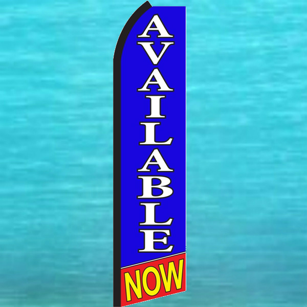 AVAILABLE NOW SWOOPER FLAG Tall Flutter Feather Vertical Advertising Sign Banner