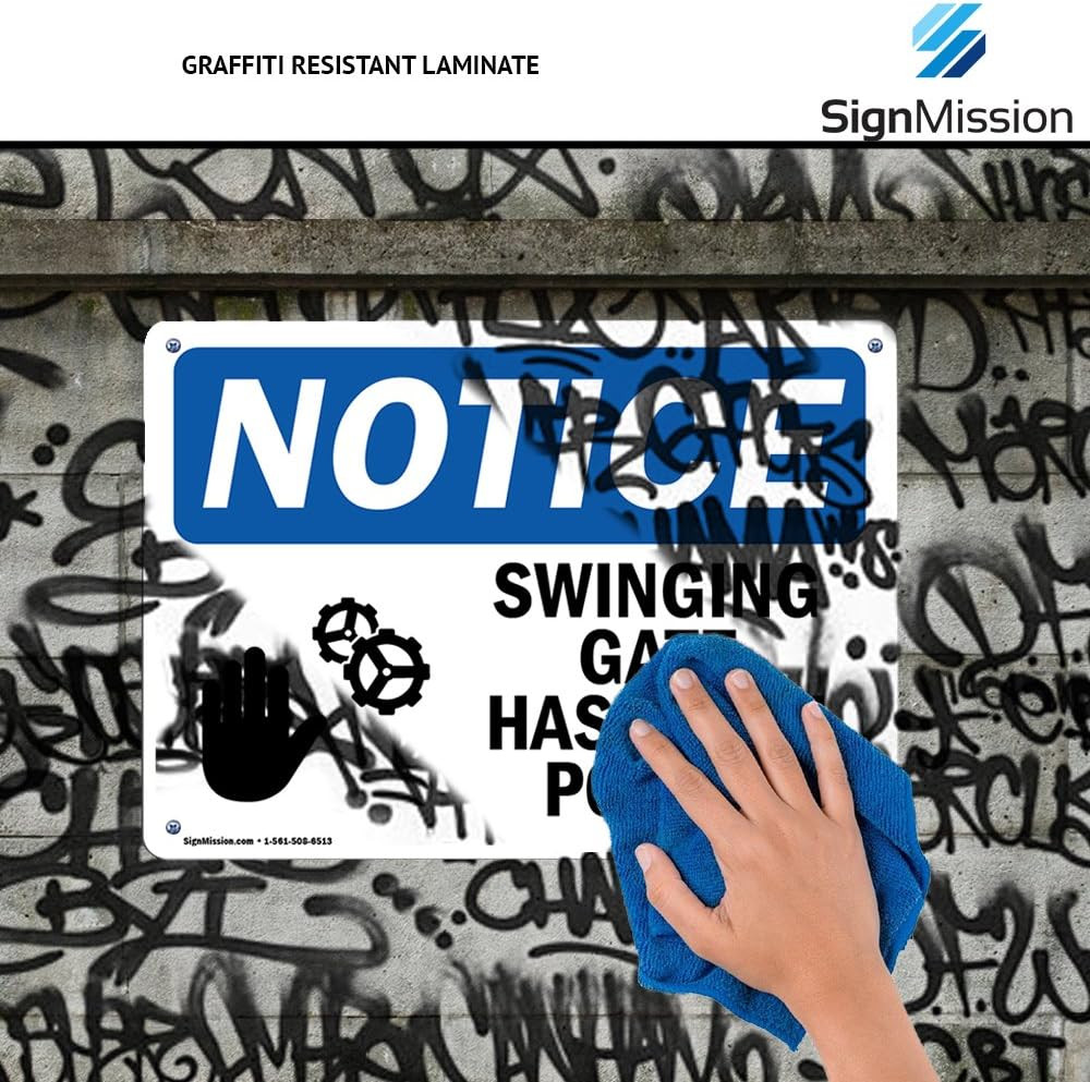 OSHA Notice Sign – Notice Property Patrolled by Armed Security Guard | Rigid Pl