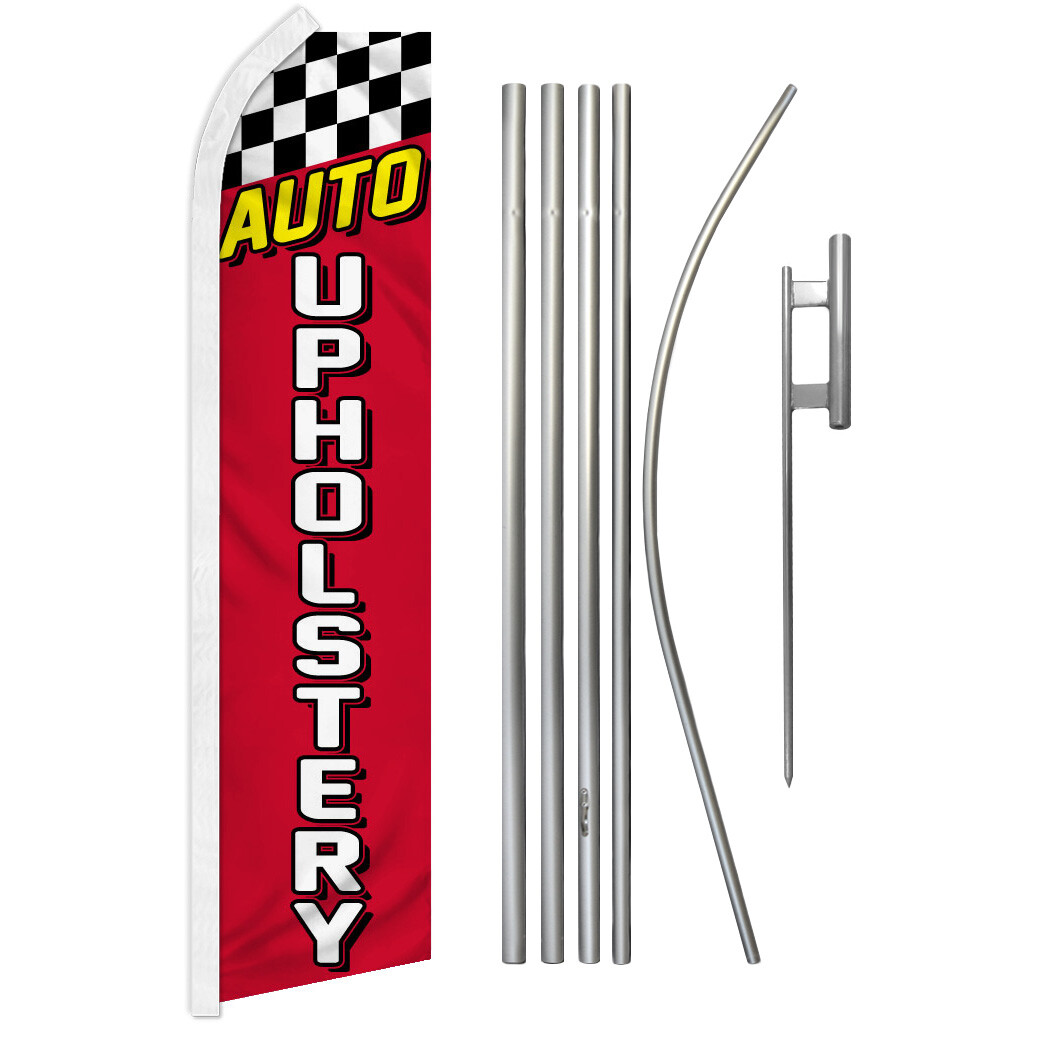 Auto Upholstery Swooper Flutter Feather Advertising Flag Kit Auto Interiors