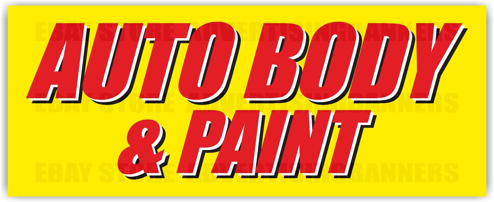 AUTO BODY PAINT Advertising Banner Vinyl Sign Paint Car Service Collision Garage